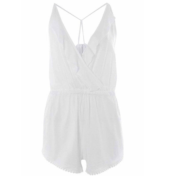 ⭐️NEW TOP SHOP⭐️ JERSEY WRAP COVER-UP ROMPER - Picture 3 of 3
